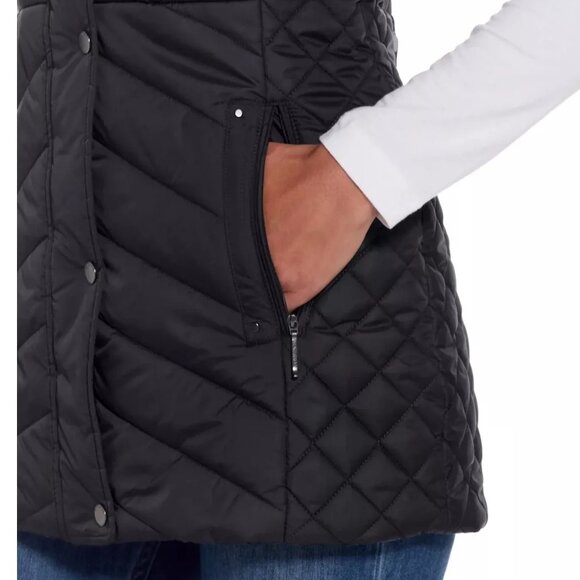 NWoT Weatherproof Vintage Womens Quilted Vest Jacket Size Large Black $80 EE436 - Picture 4 of 4